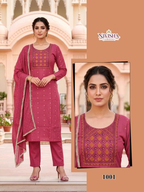 Desi kudi nivisha 3pcs kurtis wholesale